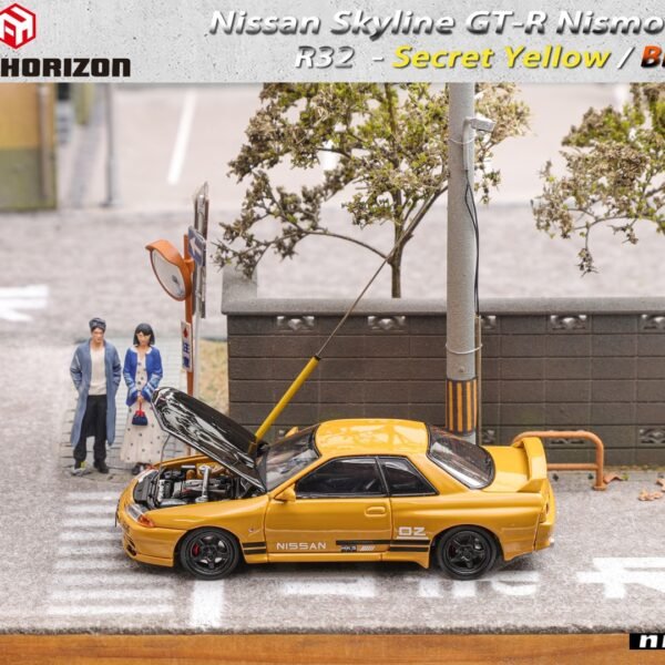 Focal Horizon FH 1:64 Skyline GT-R 3rd Generation R32-Secret Yellow