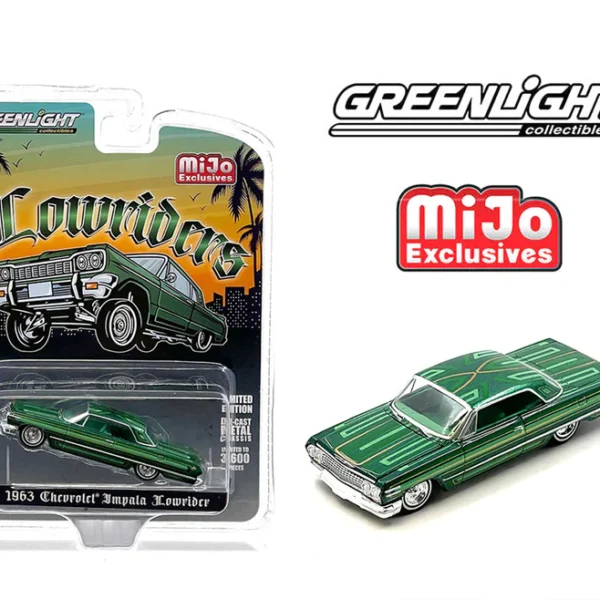 Greenlight 1:64 1963 Chevrolet Impala SS Lowriders Limited 3,600 Pcs- Metallic Green – MiJo Exclusives