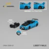 CM Model 1:64 LBWK Silhouette WORKS GT NISSAN 35GT-RR, Blue