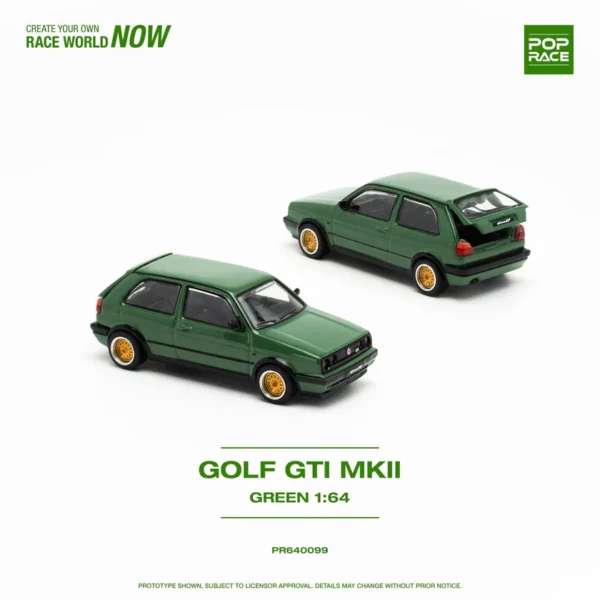 Pop Race 1:64 Volkswagen Golf GTI MkII Oak Green
