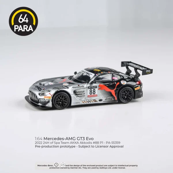 PARA64 Mercedes-AMG GT3 Evo 2022 24Hrs Spa Akkodis P1