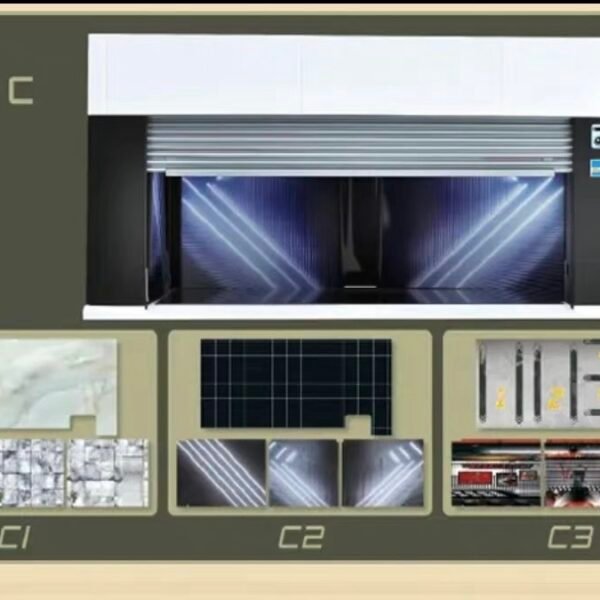 Garage Display with Voice Activated Lights and Garage Door, Style C