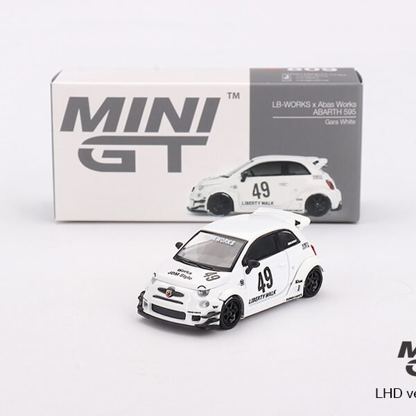 Mini GT 1:64 LB-WORKS x Abas Works ABARTH 595 Gara White