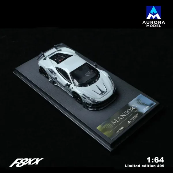 Aurora Model 1:64 Ferrari F8 Tributo Mansory, Gray