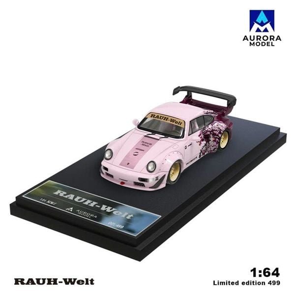 Aurora Model 1:64 Porsche RWB 964 Pink
