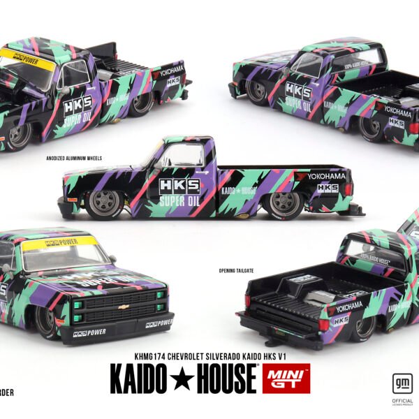 Kaido House x Mini GT 1:64 Chevrolet Silverado KAIDO HKS V1