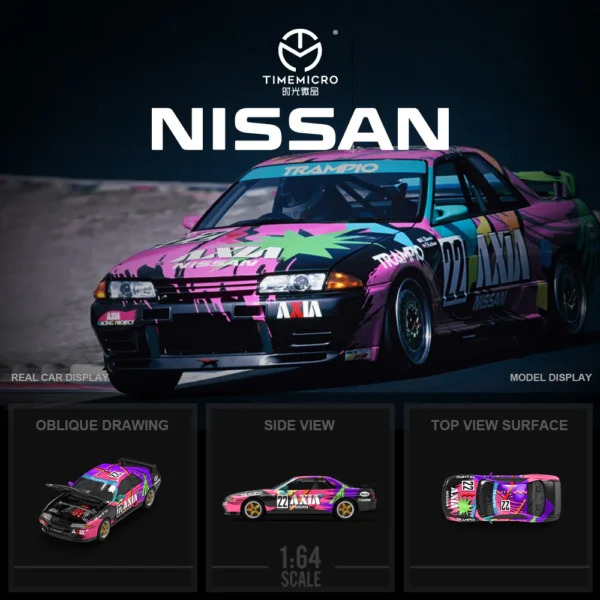 TimeMicro 1:64 Nissan GTR R32 AXIA #22 Livery