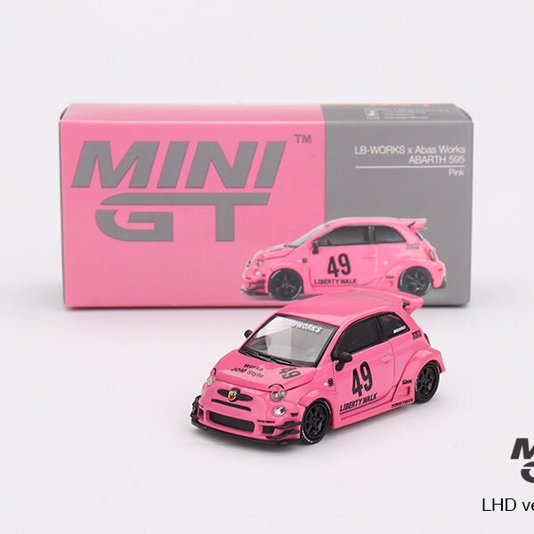 Mini GT 1:64 ABARTH 595 LB-WORKS x Abas Works Pink