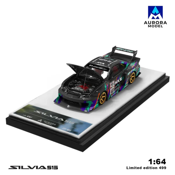 Aurora Model 1:64 Nissan Silvia S15 HKS Livery