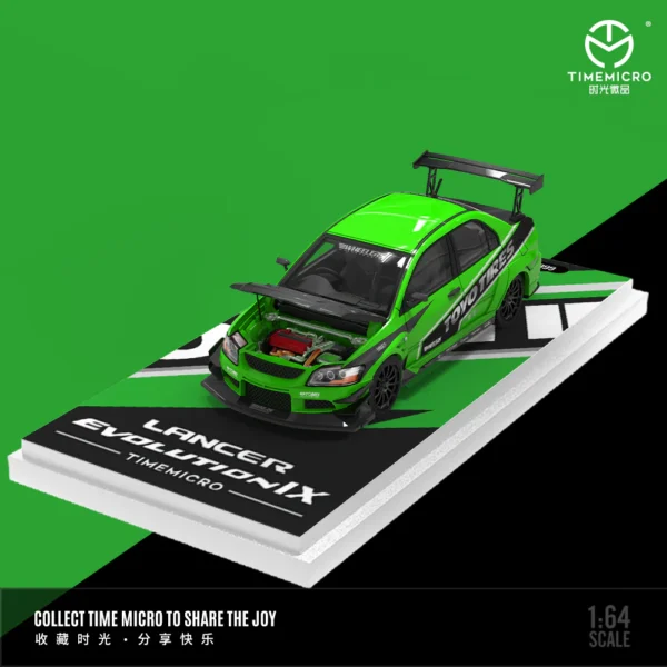 TimeMicro 1:64 Mitsubishi Lancer Evolution 9 Green Goblin