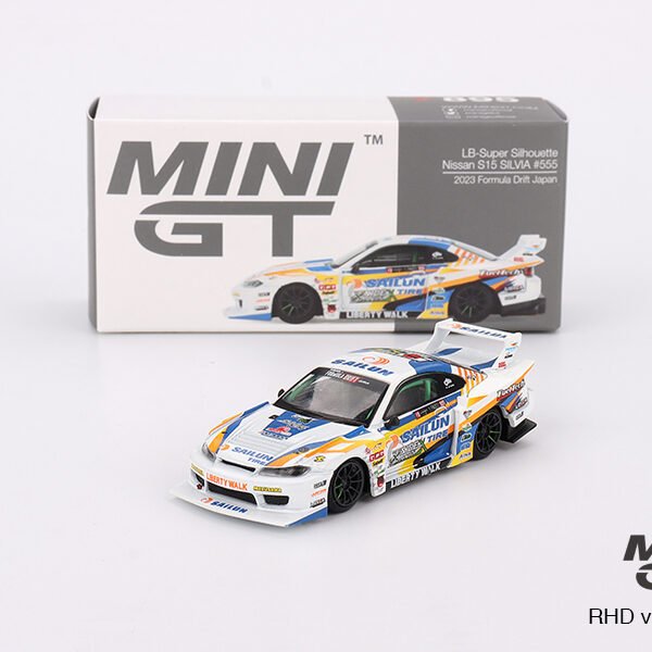 Mini GT 1:64 Nissan LB-Super Silhouette S15 SILVIA #555 2023 Formula Drift Japan
