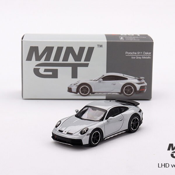 Mini GT 1:64 Porsche 911 Dakar Ice Gray Metallic