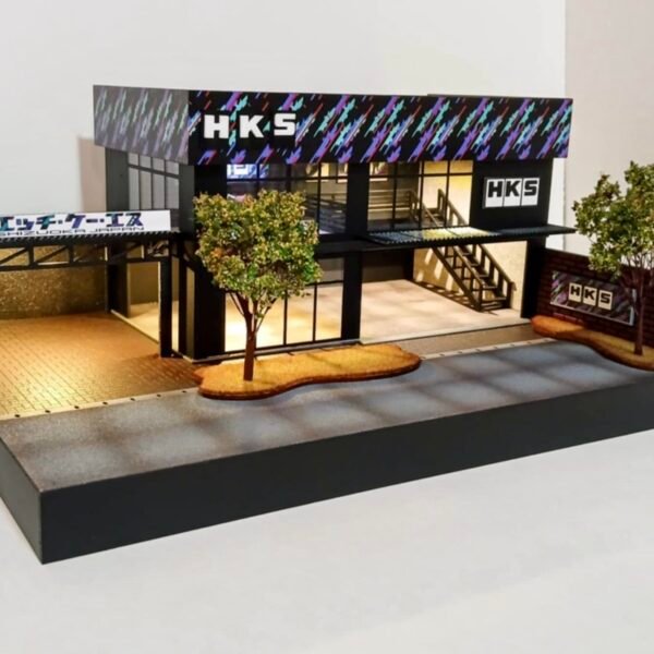 (Pre-Order) HKS Garage Diorama w/lights