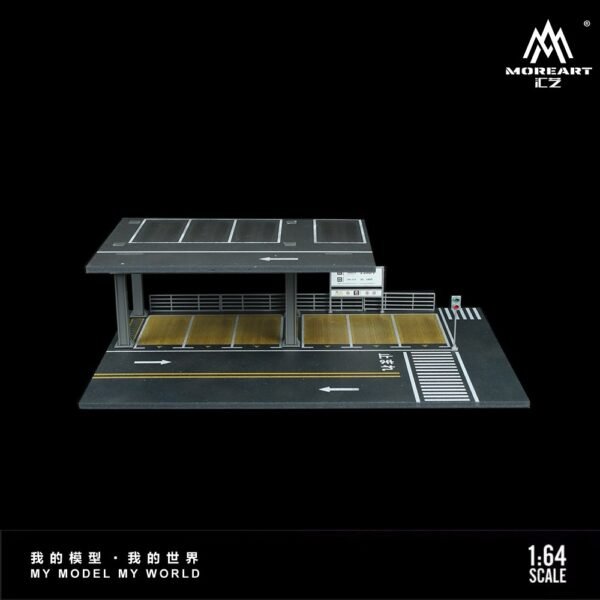MoreArt 1:64 Steel Structure Platform Parking Scene, Version B
