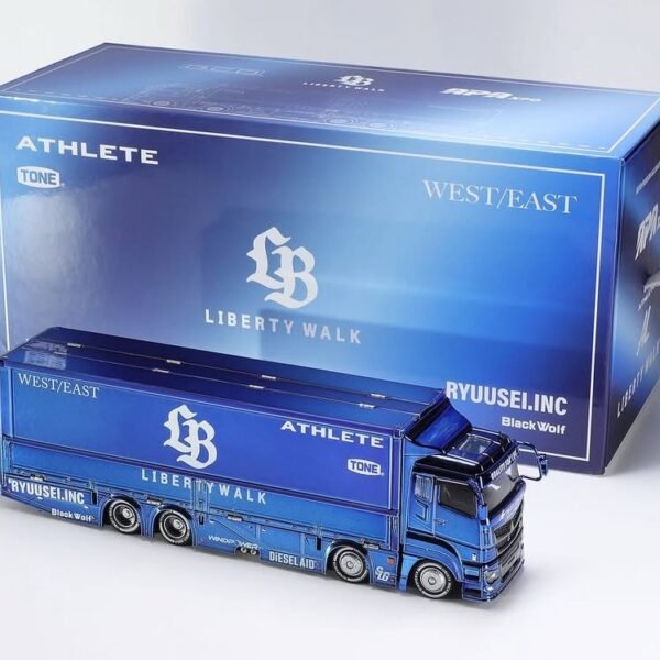 (Pre-Order) GCD 1:64 LWBK Fuso Truck Blue Chrome. Foshan APAxpo 2025 Exclusive