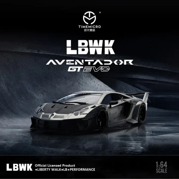Time Micro 1:64 Lamborghini LP700 GTEVO LBWK w/Figure