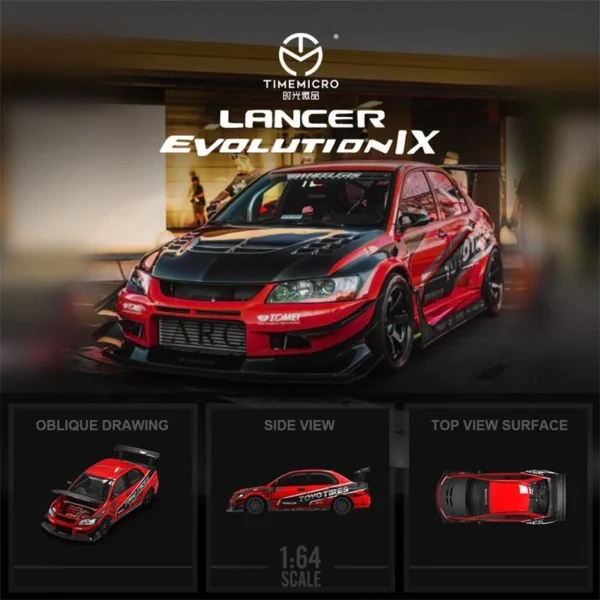 Time Micro 1:64 Lancer EVO IX Red