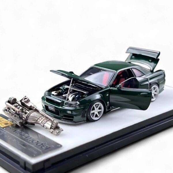 PGM 1:64 Nissan GTR R34 Z-TUNE - British Green, Ordinary