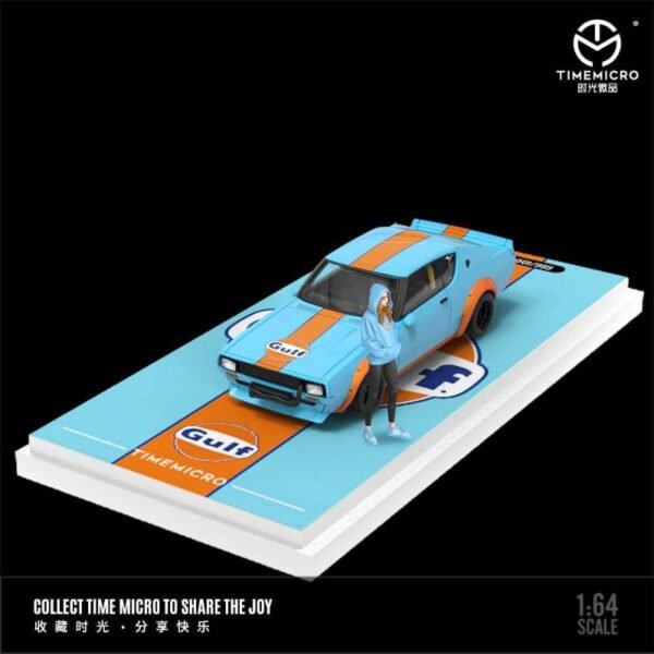 Time Micro 1:64 Nissan KPGC110, Gulf w/figure