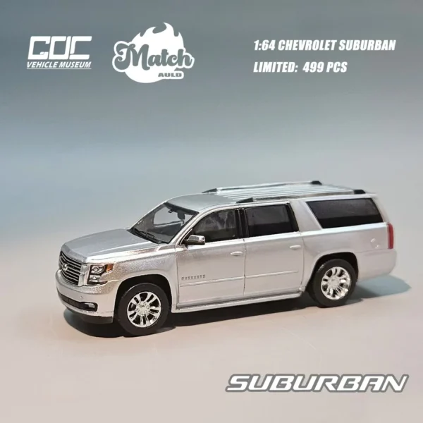 GOC X Auld Match 1:64 CHEVROLET SUBURBAN 2015, Silver