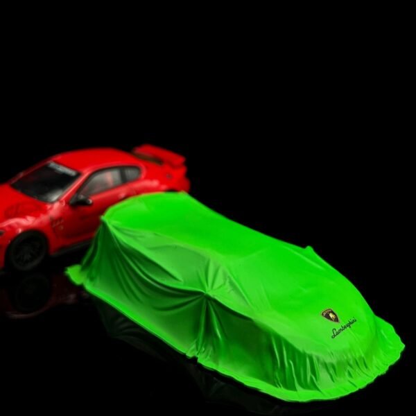 3D Printed Huracan Car Cover Diorama Accessory 1:64. Green