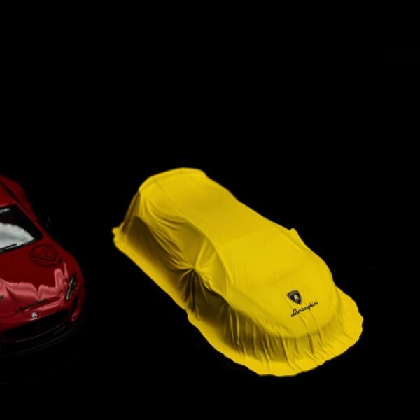 3D Printed Huracan Car Cover Diorama Accessory 1:64. Yellow