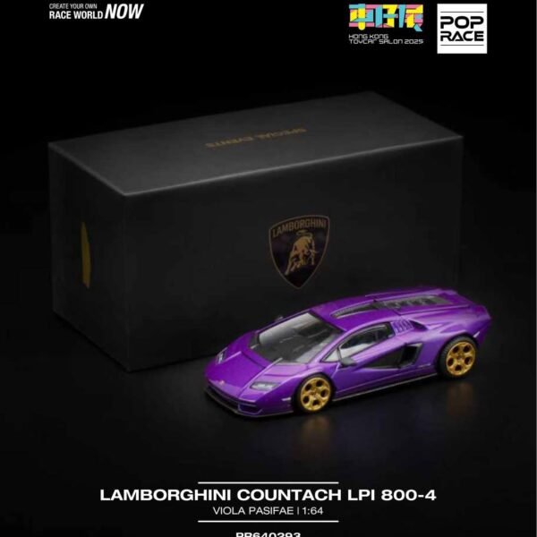 (Pre-Order) PopRace 1:64 Hong Kong Toycar Salon Exclusive, Countach LPI 800-4