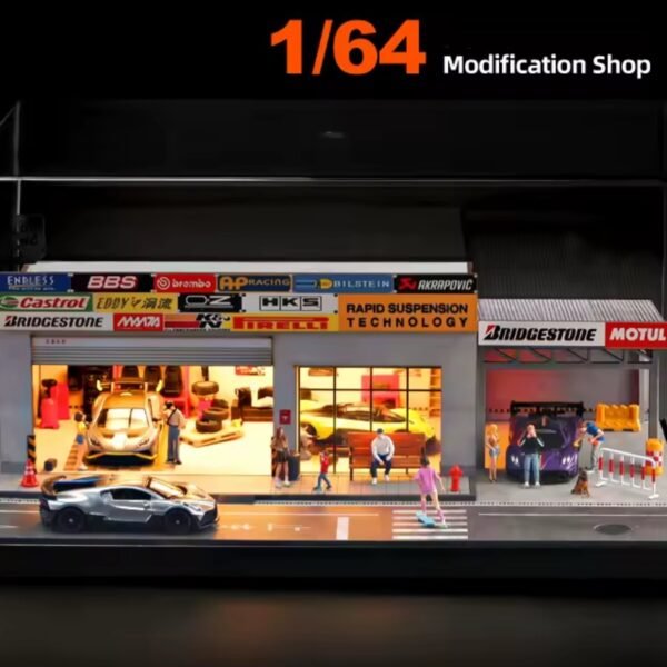 Modification Shop Diorama with Accessories