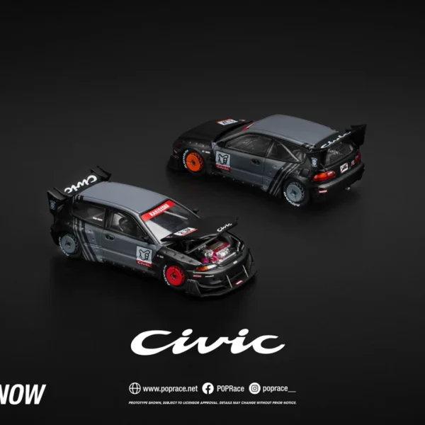 PopRace 1:64 Honda Pandem Civic EG6 "KANJOZOKU"