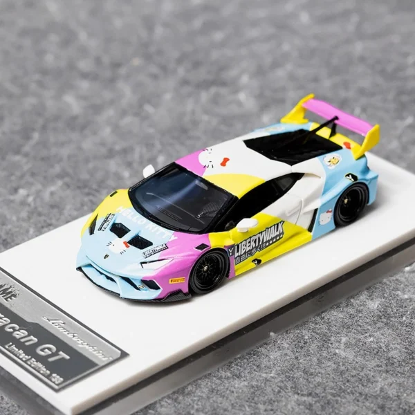 Flame 1:64 LBWK  Huracan GT LP610 LBWK/Hello Kitty Livery, Resin Model