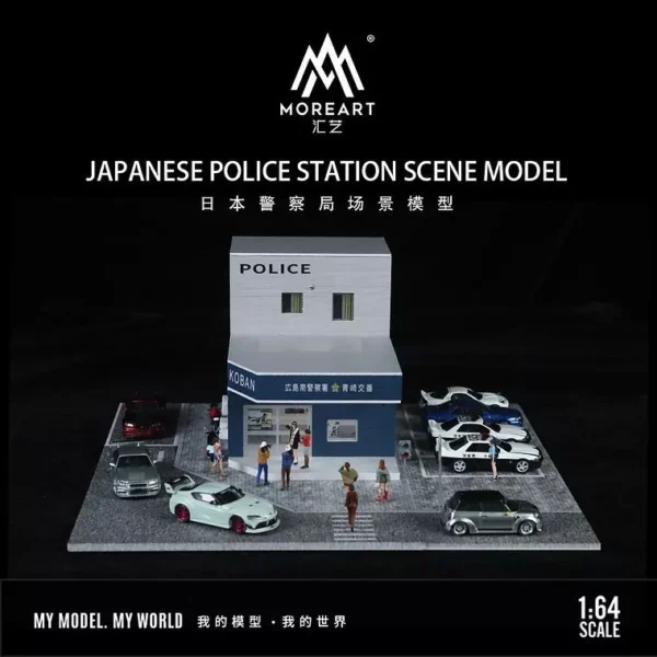 MoreArt Police Station Diorama 1:64