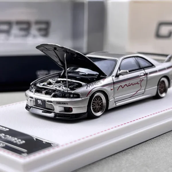 Focal Horizon 1:64 Nissan Skyline GT-R R33 Tuned By Mines - Silver