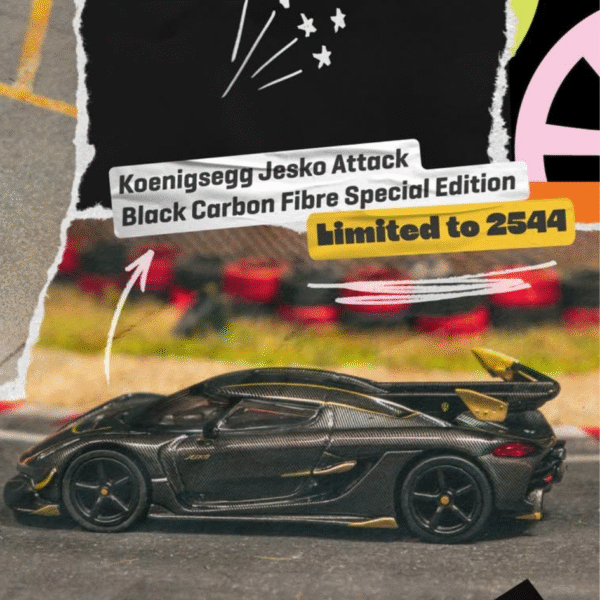 Tarmac Works 1:64  Koenigsegg Jesko Attack Carbon Fibre | 2025 HK Toy Car Salon