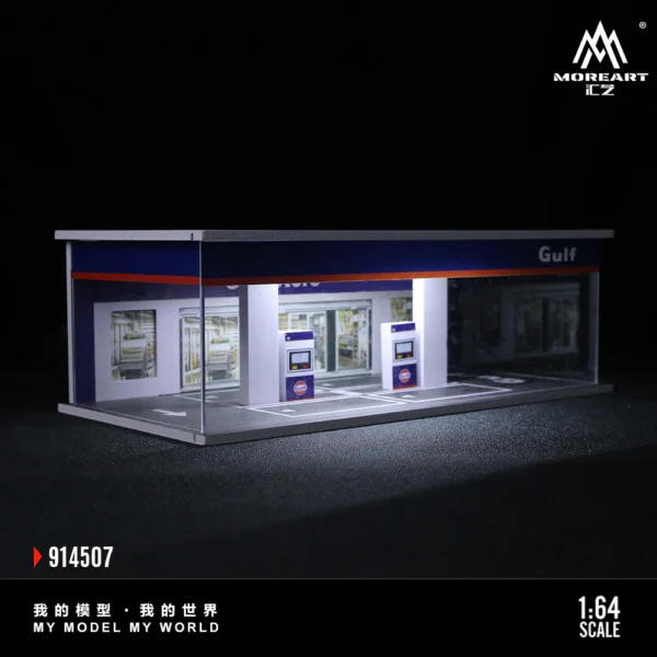 MoreArt 1:64 Gulf Gas Station Scene