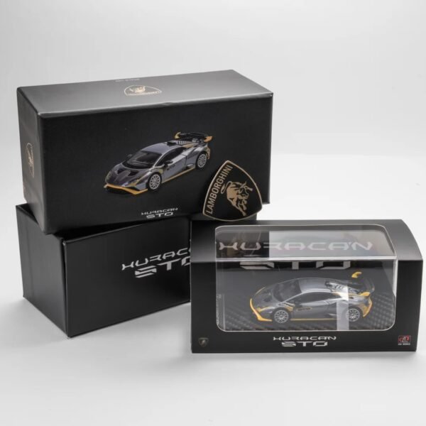 (Pre-order) LCD 1:64 Lamborghini Huracán STO. Sliver / Yellow. Foshan APAxpo 2025 Exclusive