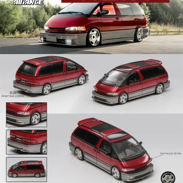 (Pre-order) MORTAL 1:64 TOYOTA PREVIA, Red. Foshan APAxpo 2025 Exclusive.