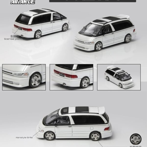 (Pre-order) MORTAL 1:64 Toyota Previa, White. Foshan APAxpo 2025 Exclusive.