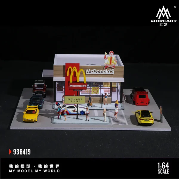 MoreArt 1:64 McDonald's Scene