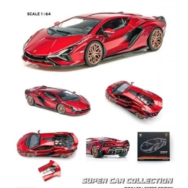 HH Hung Hing 1:64  Lamborghini Sian FKP37 , Red