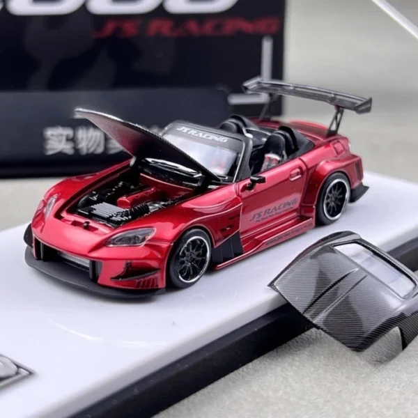 Micro Turbo 1:64 Custom Honda S2000 JS Racing - Candy Red