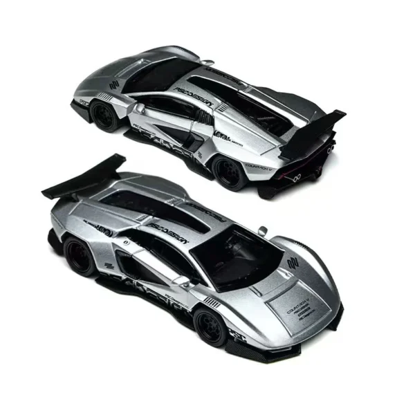 TimeMicro X PSC DESIGN 1:64 Lamborghini Countach “V” Ver. Silver