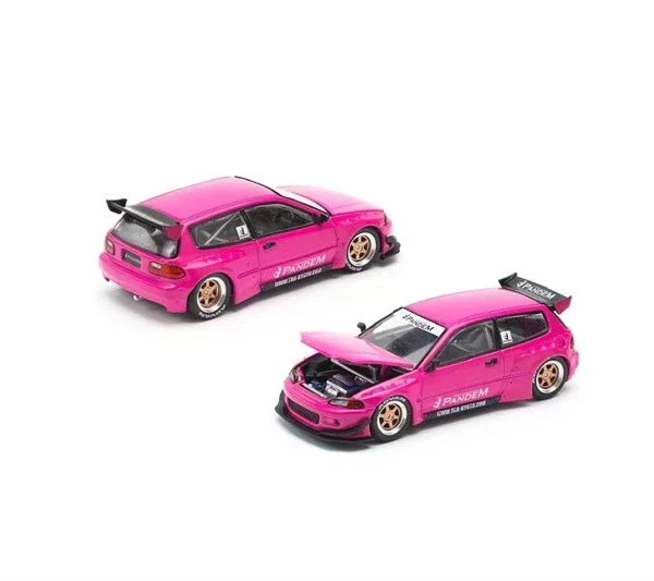 Pop Race 1:64 Pandem Civic EG6 Mk5 Rocket Bunny - Pink