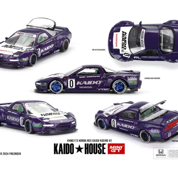 Kaido House x Mini GT 1:64 Honda NSX Kaido Racing V2 Purple