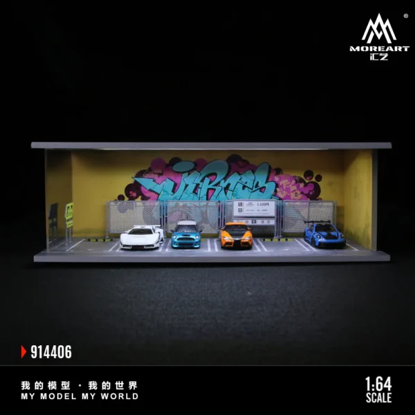 MoreArt 1:64 Cool Graffiti Diorama Scene