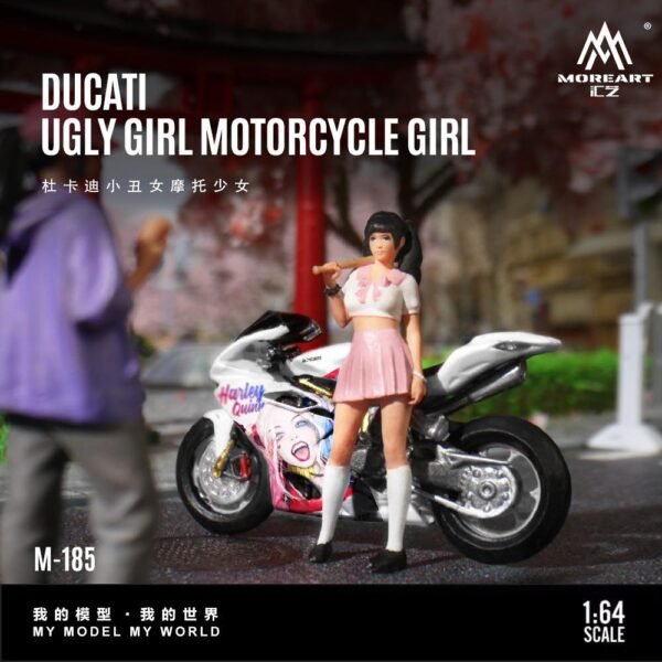 MoreArt - Ducati Harley Quinn Motorcycle and Doll