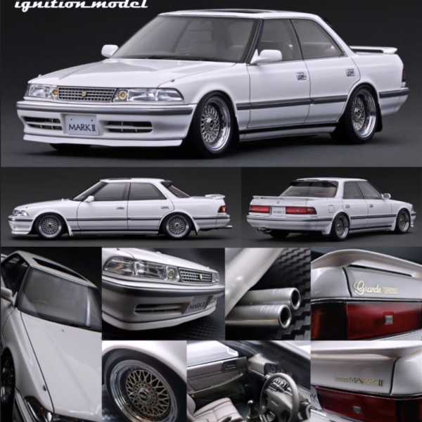 ( Pre-Order) Ignition Model 1:18 TOYOTA MARKⅡ2.5 Grande LIMITED (GX81) White - $315.  Ends January 6. PLEASE READ DETAILS!
