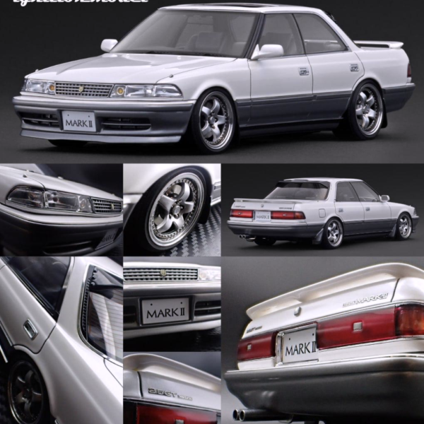 ( Pre-Order) Ignition Model 1:18 TOYOTA MARKⅡ2.5  GT TWIN turbo (GX81)  Pearl White / Silver - $315.  Ends January 6. PLEASE READ DETAILS!