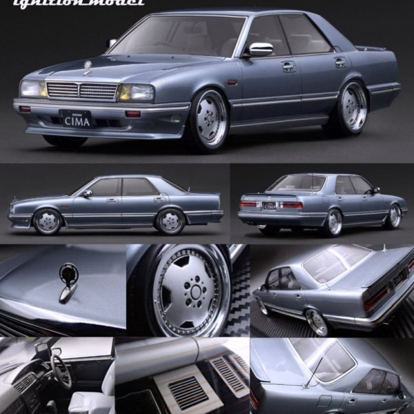 ( Pre-Order) Ignition Model 1:18 NISSAN Gloria CIMA (Y31)  Light Blue - $315.  Ends January 6. PLEASE READ DETAILS!