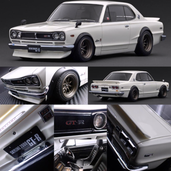 ( Pre-Order) Ignition Model 1:18 Nissan Skyline 2000 GT-R (KPGC10) Ivory White - $315.  Ends January 6. PLEASE READ DETAILS!