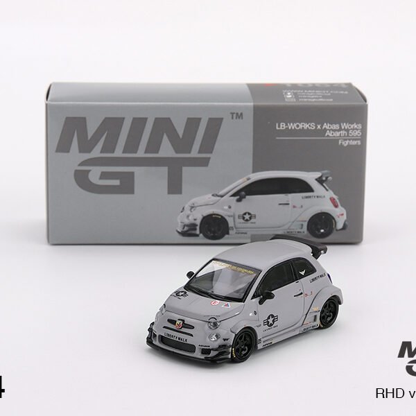 Mini GT 1:64 Abarth 595 LB-WORKS x Abas Works Fighters - Box Version